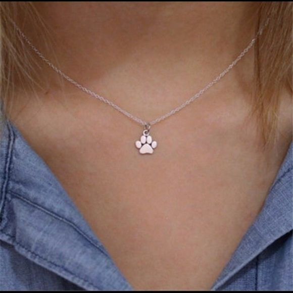 Golden Threads Jewelry - Simply Paw-fection Silver Minimalist Necklace